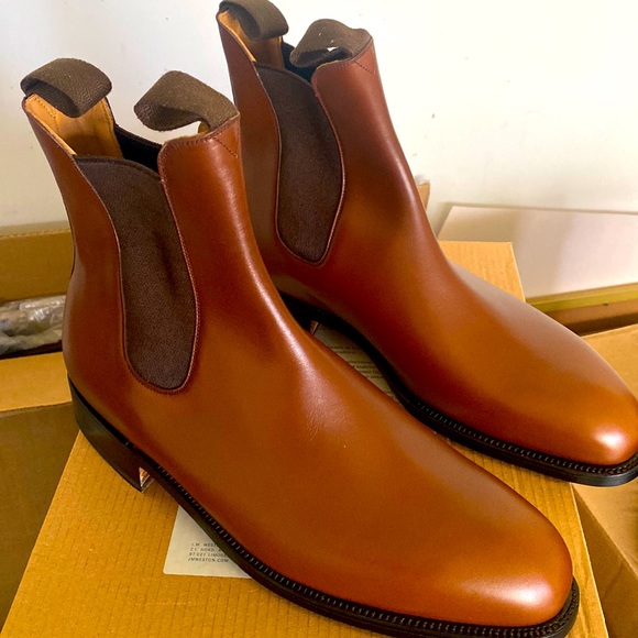 J.M. Weston’s Brown Chelsea Boots. New in box, never worn - Picture 1 of 3